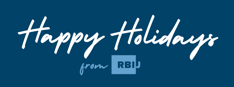 Text: Happy Holidays from RBIJ