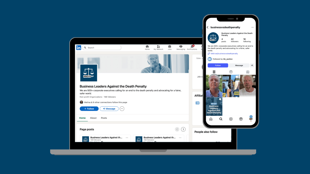 #BizVsDP Campaign on LinkedIn and Instagram