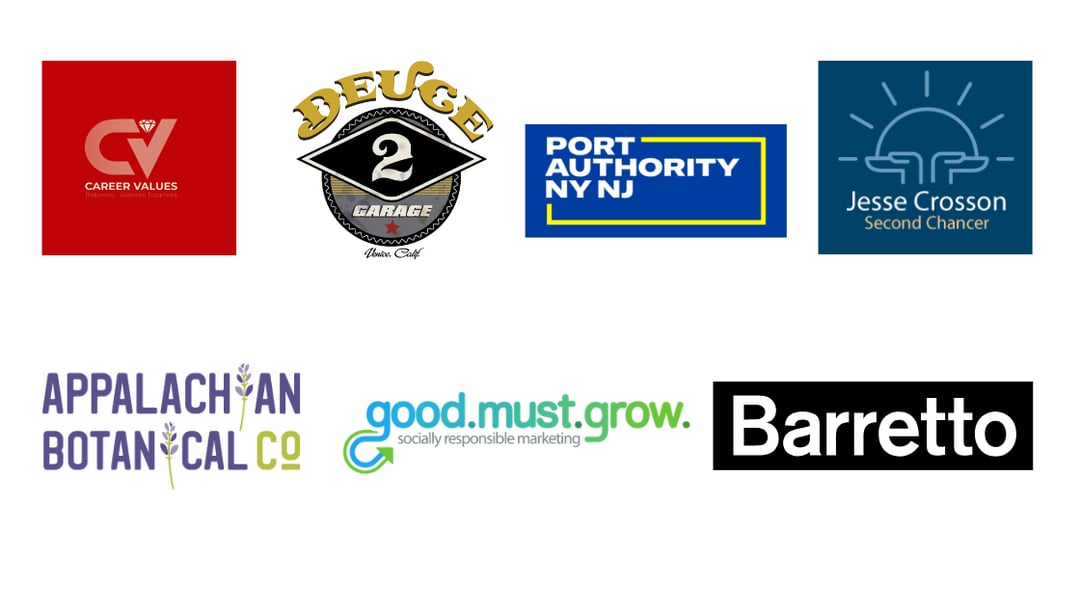 New WJA member logos: Appalachian Botanical Co., Career Values, Port Authority, Night is Day LLC, Barretto, Deuce Gym, Good Must Grow
